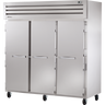 True - Spec Series 78" Stainless Steel Freezer w/ 3 Solid Swing Doors - STA3F-3S-HC