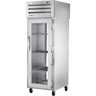 True - Spec Series 27.5" Stainless Steel Pass-Thru Refrigerator w/ Glass Doors - STR1RPT-1G-1G-HC