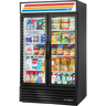 True - 47" Black Refrigerated Merchandiser w/ 2 Glass Swing Doors - GDM-43-HC-TSL01