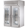 True - Spec Series 68" Stainless Steel Roll-Thru Refrigerator w/ Glass Front/Solid Rear Swing Doors - STG2RRT-2G-2S