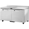 True - Spec Series 60" Stainless Steel Worktop Refrigerator w/ 2 Solid Swing Doors - TWT-60-HC-SPEC3