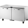 True - Spec Series 60" Stainless Steel Undercounter Refrigerator w/ 2 Solid Swing Doors - TUC-60-HC-SPEC3