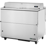 True - 49" Stainless Steel Dual Sided Milk Cooler w/ Aluminum Interior - TMC-49-S-DS-HC