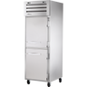 True - Spec Series 27.5" Stainless Steel Refrigerator/Freezer w/ 2 Solid Half Swing Doors - STA1DT-2HS-HC