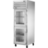 True - Spec Series 27.5" Stainless Steel Freezer w/ 2 Glass Half Swing Doors - STA1F-2HG-HC