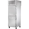 True - Spec Series 27.5" Stainless Steel Pass-Thru Refrigerator w/ Solid Half Front/Solid Rear Swing Doors - STA1RPT-2HS-1S-HC