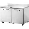 True - Spec Series 48" Stainless Steel Worktop Refrigerator w/ 2 Solid Swing Doors - TWT-48-HC-SPEC3