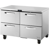 True - Spec Series 48" Stainless Steel Undercounter Freezer w/ 4 Drawers - TUC-48F-D-4-HC-SPEC3