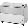 True - 49" White Milk Cooler w/ Aluminum Interior - TMC-49-HC
