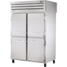 True - Spec Series 52" Stainless Steel Pass-Thru Refrigerator w/ Solid Half Swing Doors - STR2RPT-4HS-2S-HC