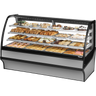 True - 77" Stainless Steel Dry Merchandising Display Case w/ White Interior - TDM-DC-77-GE/GE-S-W