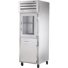 True - Spec Series 27.5" Stainless Steel Refrigerator w/ Glass/Solid Half Swing Doors - STR1R-1HG/1HS-HC