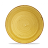 Churchill - Stonecast 8.66" Mustard Seed Yellow Round Coupe  Plate - 12/Case