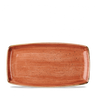 Churchill - Stonecast 14" x 7.25" Spiced Orange Oblong Plate - 6/Case