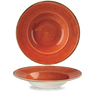 Churchill - Stonecast 16.5 oz Spiced Orange Round Wide Rim  Bowl  - 12/Case