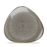 Churchill - Stonecast 7.75" Peppercorn Grey  Triangle Plate - 12/Case