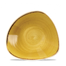 Churchill - Stonecast 21 oz Mustard Seed Yellow Triangle Bowl  - 12/Case
