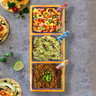 Prepara - Yellow 3 Section Tray - Taco Accessories