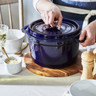 Staub - 4QT Dark Blue Round High Cocotte