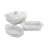 Staub -White Red 4 Pc Mixed Baking Dish Set