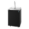 Hoshizaki - 24" Black Refrigerated Beer Dispenser w/ 1 Tap & Solid Swing Door - DD24