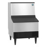 Hoshizaki - 24" ADA Compliant Air Cooled Crescent Cube Ice Machine, 213 lbs/Day  w/ Storage Bin - KM-231BAJ