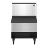 Hoshizaki - 24" ADA Compliant Air Cooled Crescent Cube Ice Machine, 213 lbs/Day  w/ Storage Bin - KM-231BAJ