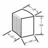 Hoshizaki - Slim-Line 22" Water Cooled Cubelet Ice Machine, 632 lbs/Day -  F-801MWJ-C