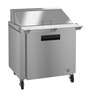 Hoshizaki - Steelheart 36" Mega Top Refrigerated Prep Table w/ 1 Door & 15 Pans - SR36B-15M