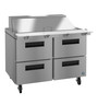 Hoshizaki - Steelheart 48" Mega Top Refrigerated Prep Table w/ 4 Drawers & 18 Pans - SR48B-18MD4