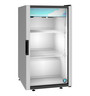 Hoshizaki - 21" Silver Countertop Refrigerator w/ Glass Swing Door - RM-7-HC