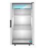 Hoshizaki - 21" Silver Countertop Refrigerator w/ Glass Swing Door - RM-7-HC