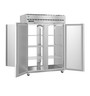 Hoshizaki - Steelheart 55" Stainless Steel Pass Thru Refrigerator w/ Solid Doors - PT2A-FS-FS