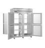 Hoshizaki - Steelheart 55" Stainless Steel Pass Thru Refrigerator w/ Half Doors - PT2A-HS-HS