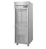 Hoshizaki - Steelheart 27.5" Stainless Steel Refrigerator w/ 2 Glass Half Doors - R1A-HG