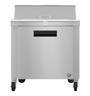Hoshizaki - Steelheart 36" Sandwich Top Refrigerated Prep Table w/ 1 Door & 10 Pans - SR36B-10