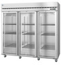 Hoshizaki - Steelheart 82.5" Stainless Steel Refrigerator w/ 3 Glass Doors - R3A-FG