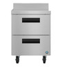 Hoshizaki - Steelheart 27" Worktop Refrigerator w/ 2 Drawers - WR27B-D2