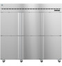 Hoshizaki - Steelheart 82.5" Stainless Steel Refrigerator w/ 6 Lockable Half Doors - R3A-HS