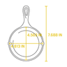 Lodge - 5" Pre-Seasoned Cast Iron Skillet