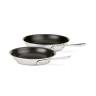 All-Clad -D3 Stainless 3-ply Bonded Cookware Set, Nonstick 2 piece Fry Pan 8 & 10 inch Set - 410810NSR2