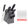 Zwilling - 7 Pc Tradition Knife Block Set Bonus 8pc Steak Knives - 1019241