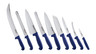 Williams - 10" Blue Handle Granton Edge Slicing Knife