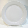 WFE - 9.5" White Wide Rim Round Porcelain Dinner Plate