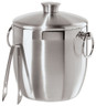 OGGI - 3Qt Stainless Steel Double Wall Ice Bucket With Tongs