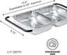 OGGI - Twin Over The Sink Stainless Steel Colander