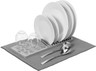 OGGI - Gray Compact Dish Rack With Drying Mat