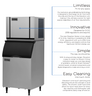 Ice-O-Matic - 330 Lbs Elevation Series Full Cube Air Cooled Ice Maker - CIM0326FA