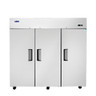 Atosa - 78" Top Mount 3 Door Reach-in Freezer - MBF8003GR