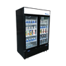 Atosa - 40" 2 Glass Door Black Merchandiser Refrigerator - MCF8733GR